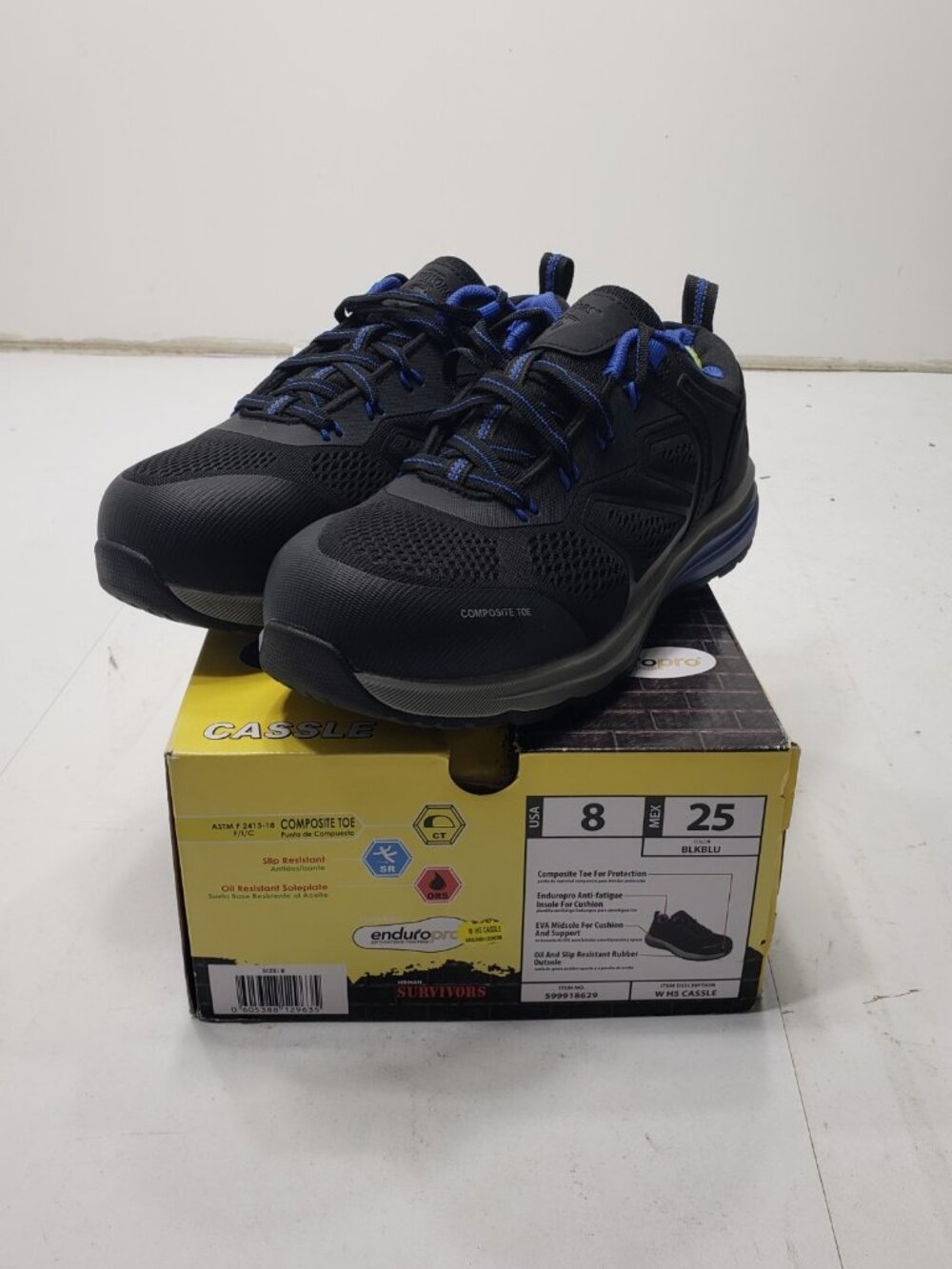 Herman Survivors Cassle Men's Size 8 Composite Toe Slip Resistant Work Shoes